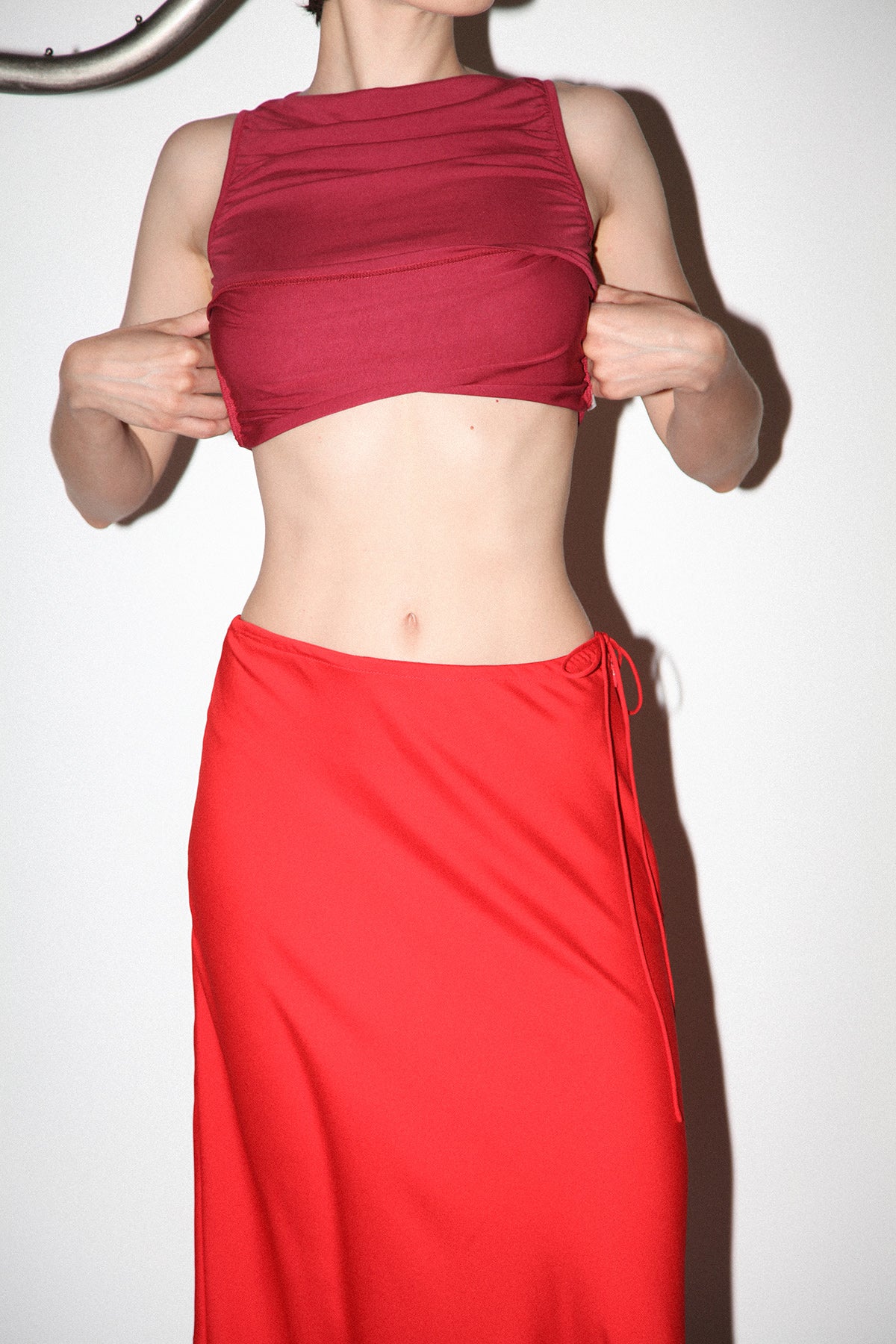 Studio 405 Slip Skirt in Cherry