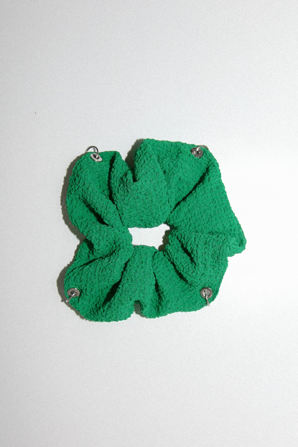 Pierced Scrunchie in Grass