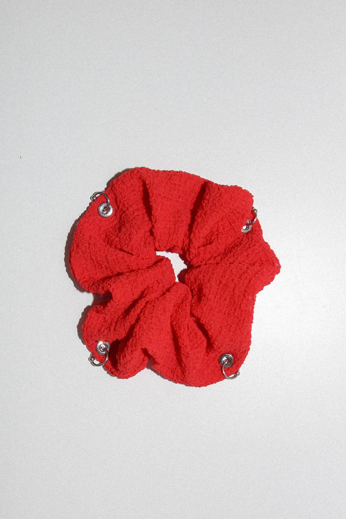 Pierced Scrunchie in Tomato