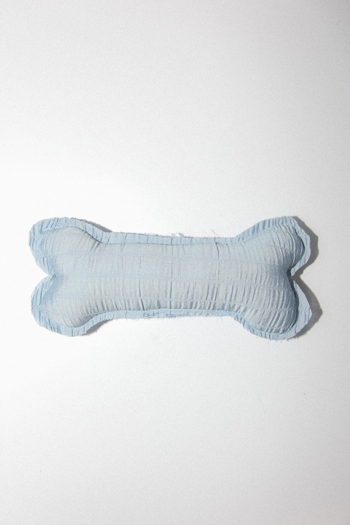 Bone Pet Toy in Puckered Blue