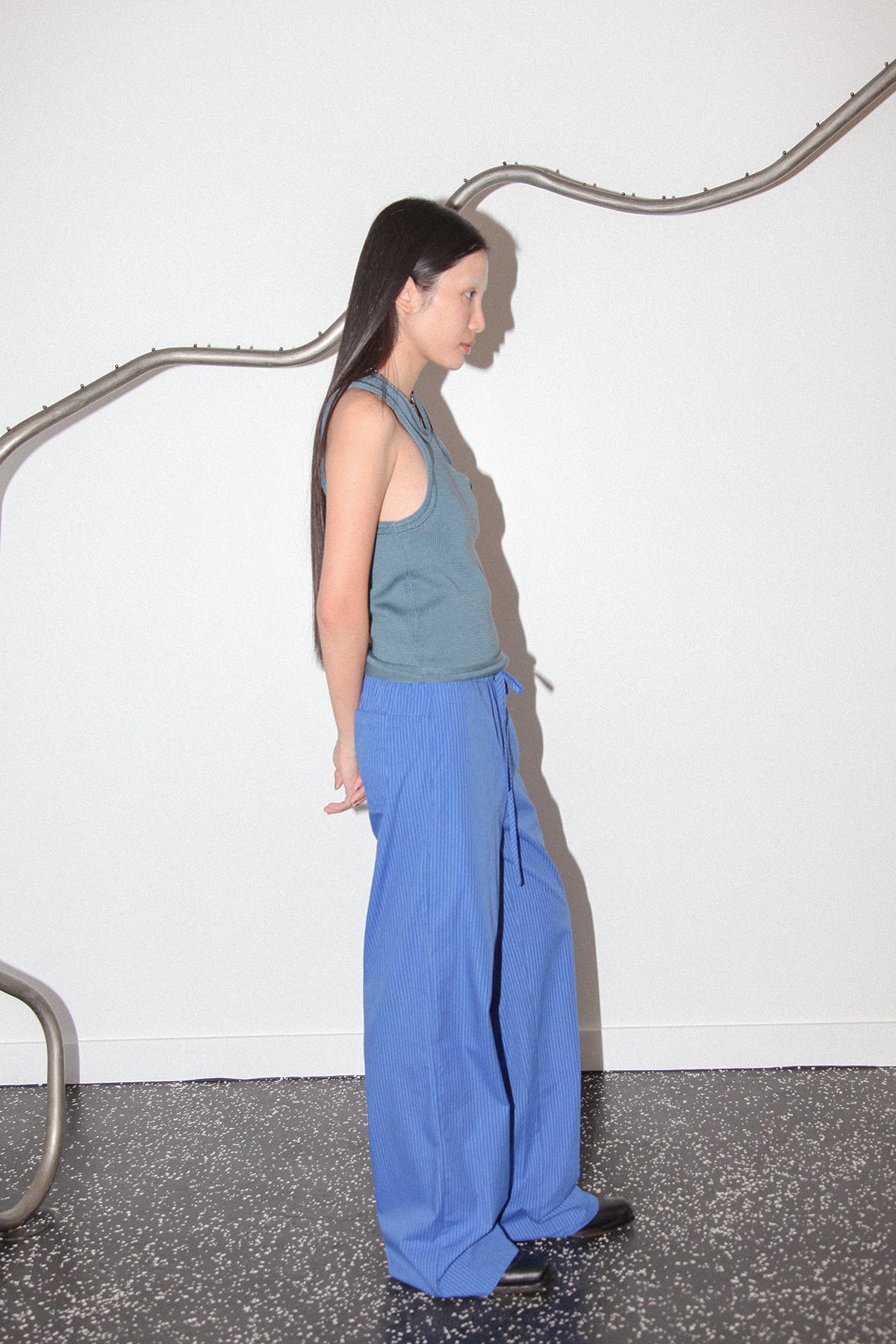 Studio 412 Striped Lounge Pant in Blue