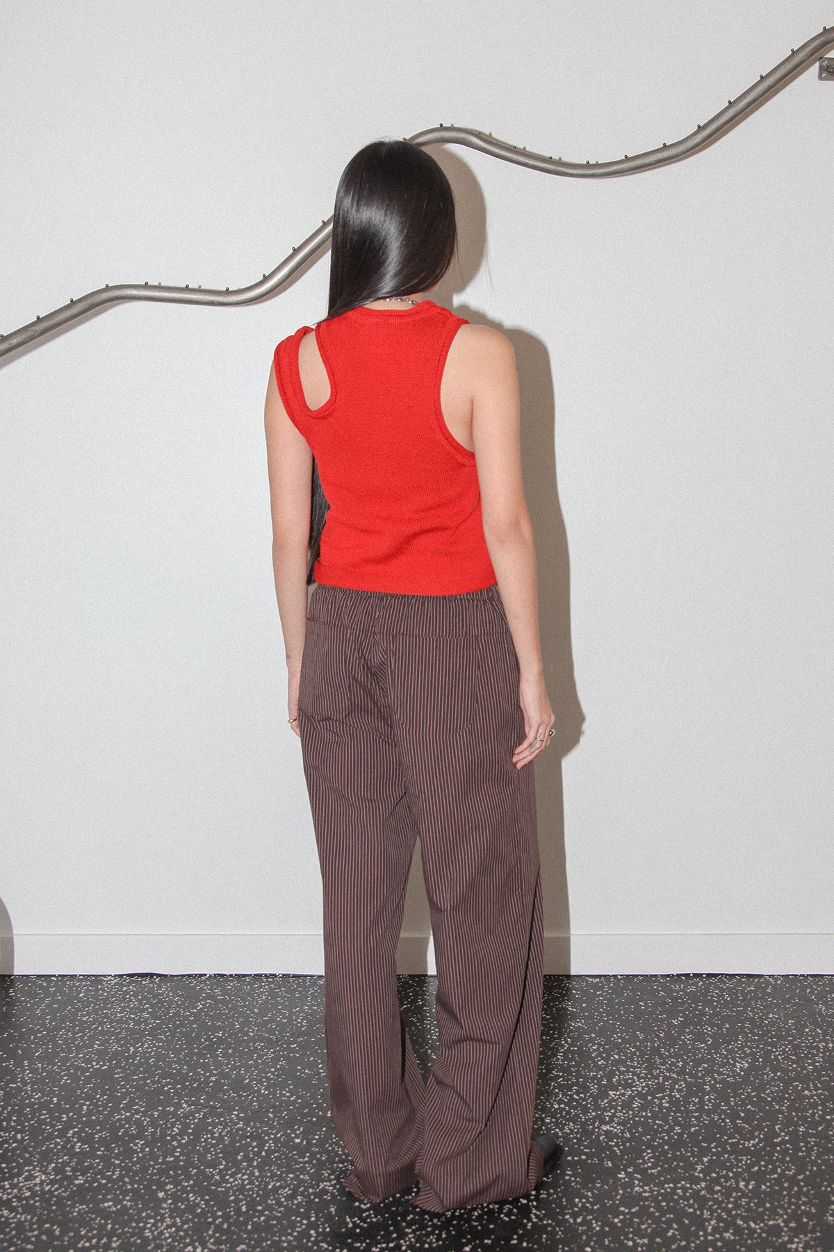 Studio 412 Striped Lounge Pant in Brown