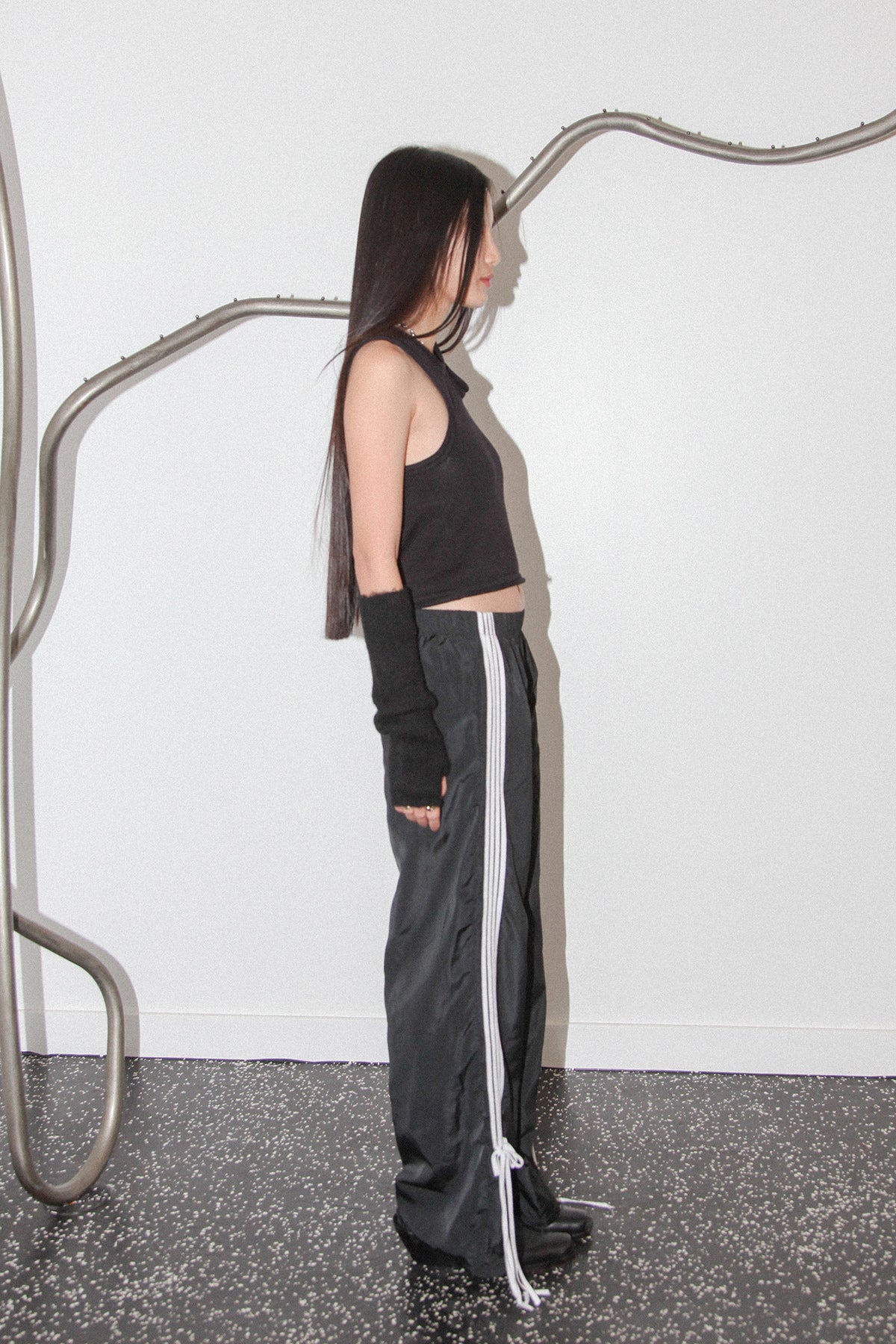 Studio 414 Bow Track Pant in Black