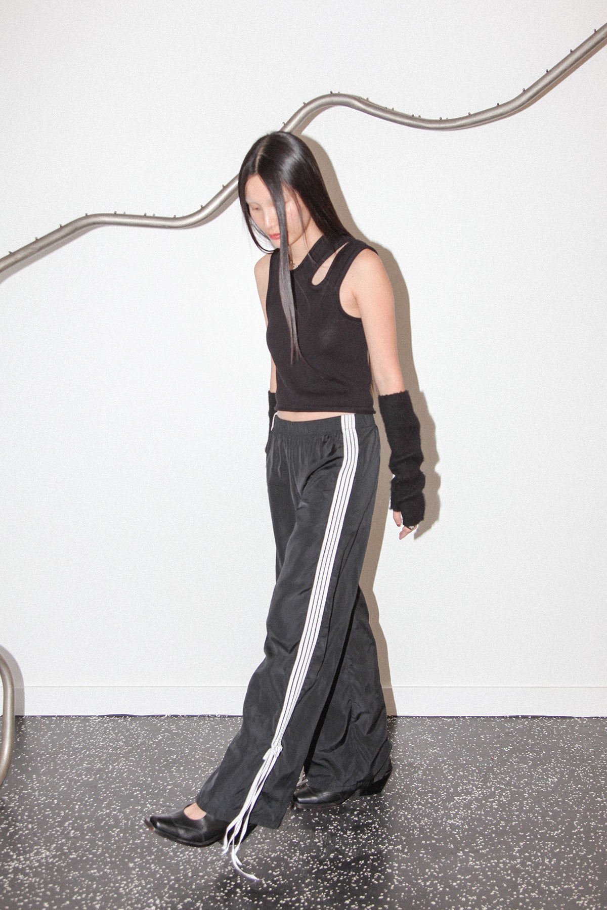 Studio 414 Bow Track Pant in Black