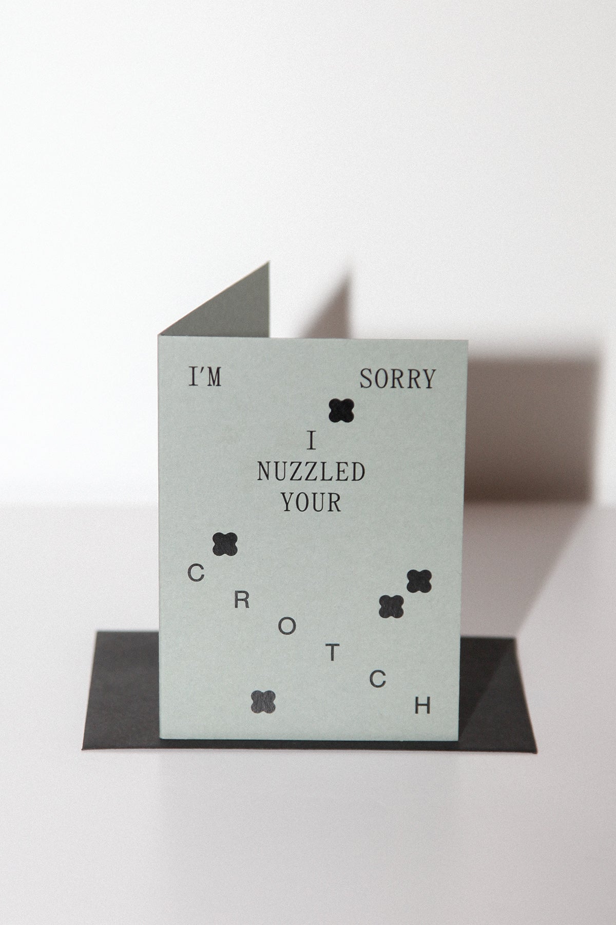 KkCo x Goods Gang x Snack Size 'I'm Sorry I Nuzzled Your Crotch' Card