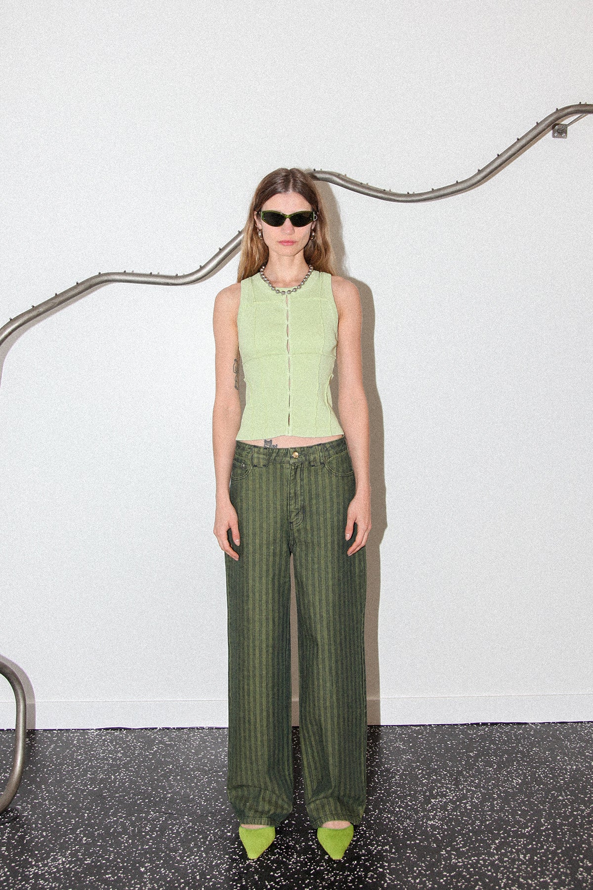 Double Meteor Pant in Moss Denim