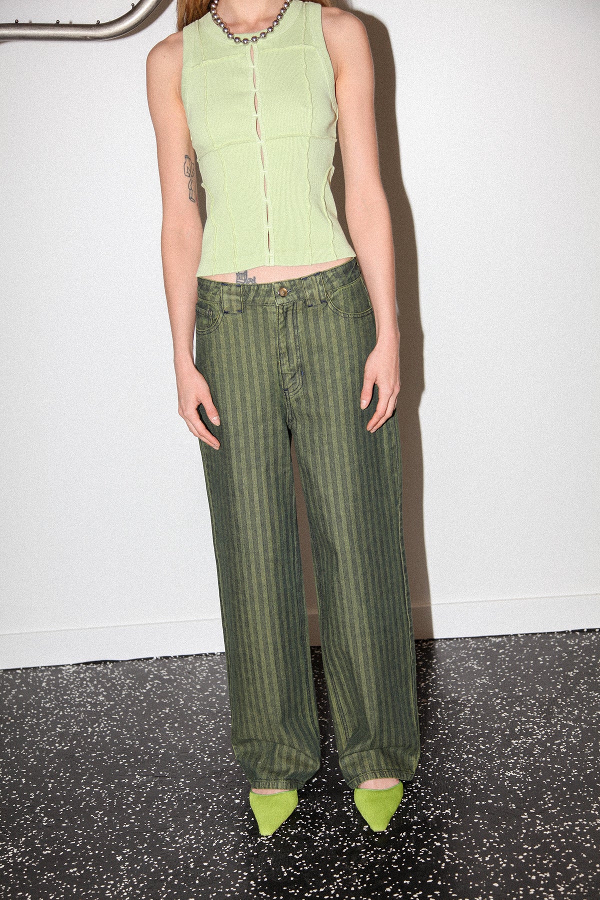 Double Meteor Pant in Moss Denim