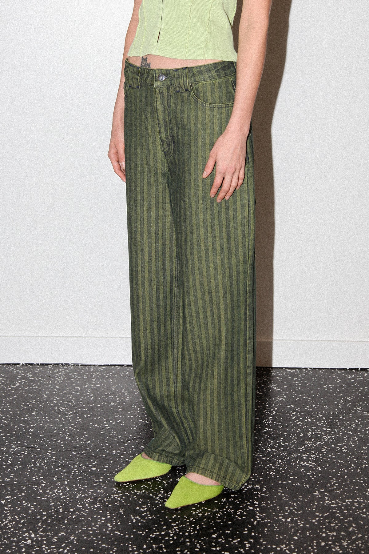 Double Meteor Pant in Moss Denim