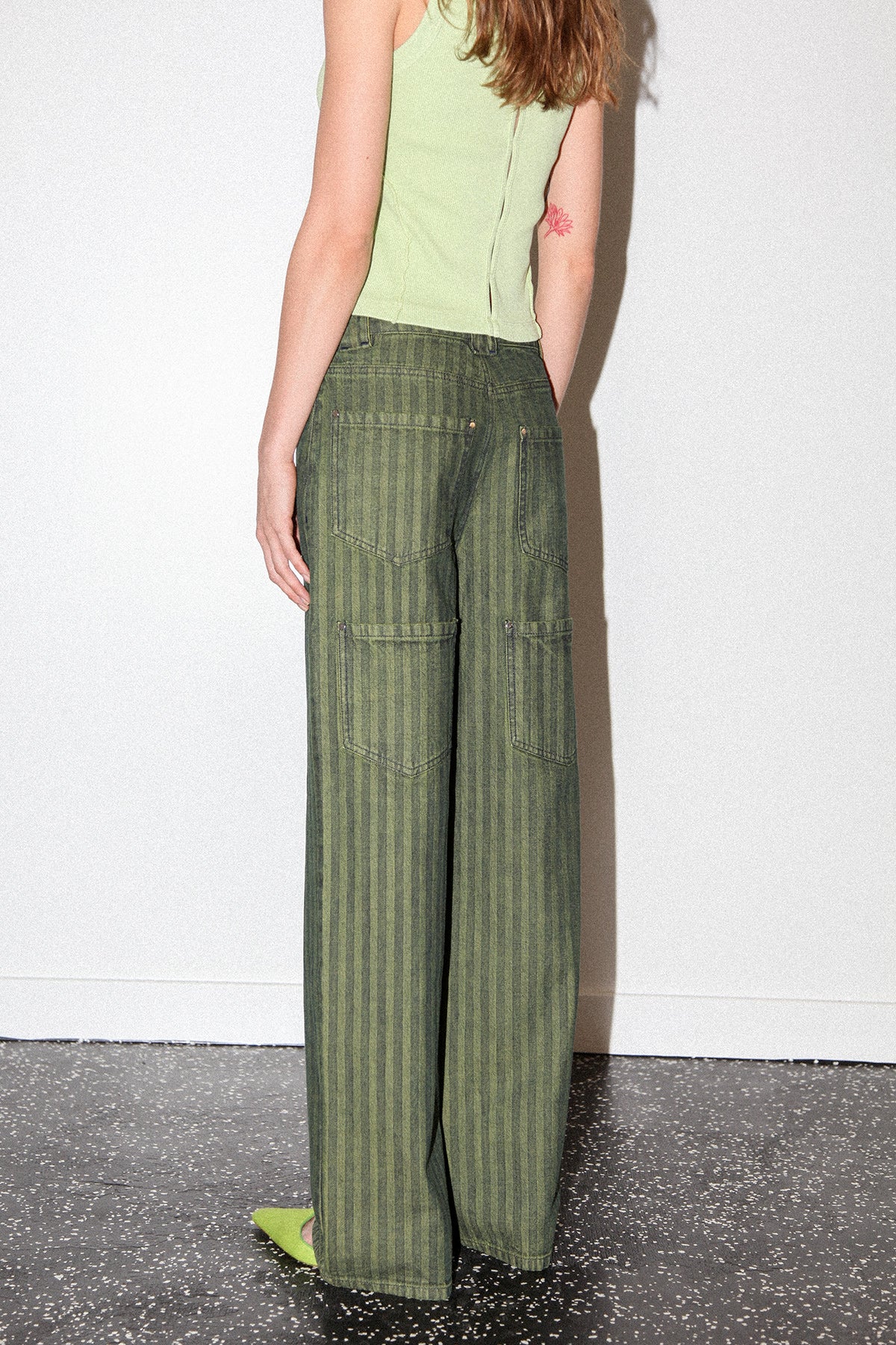 Double Meteor Pant in Moss Denim