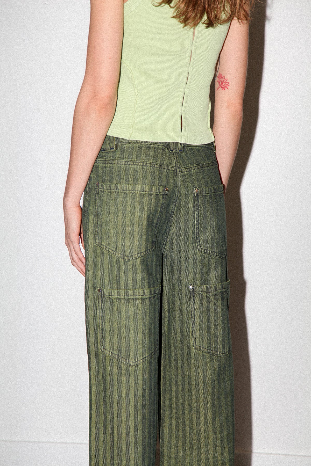 Double Meteor Pant in Moss Denim