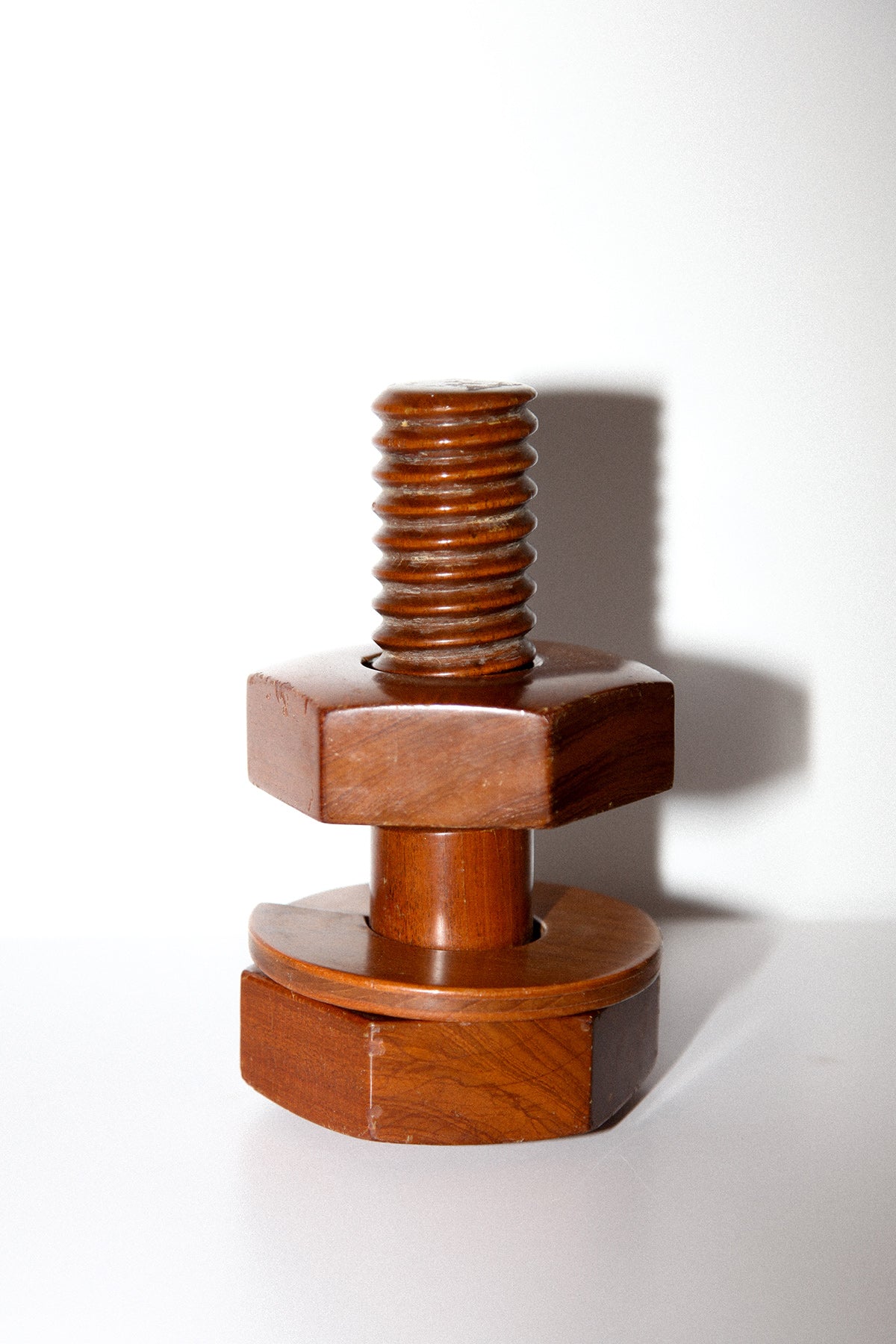 Formas Wooden Screw & Nut Sculpture