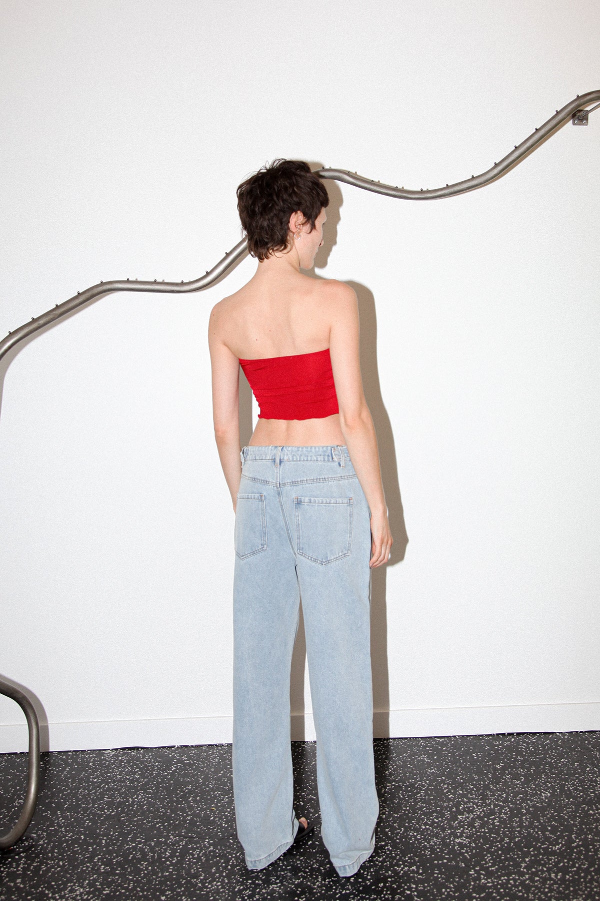 Studio 202 Butterfly Tube Top in Cherry