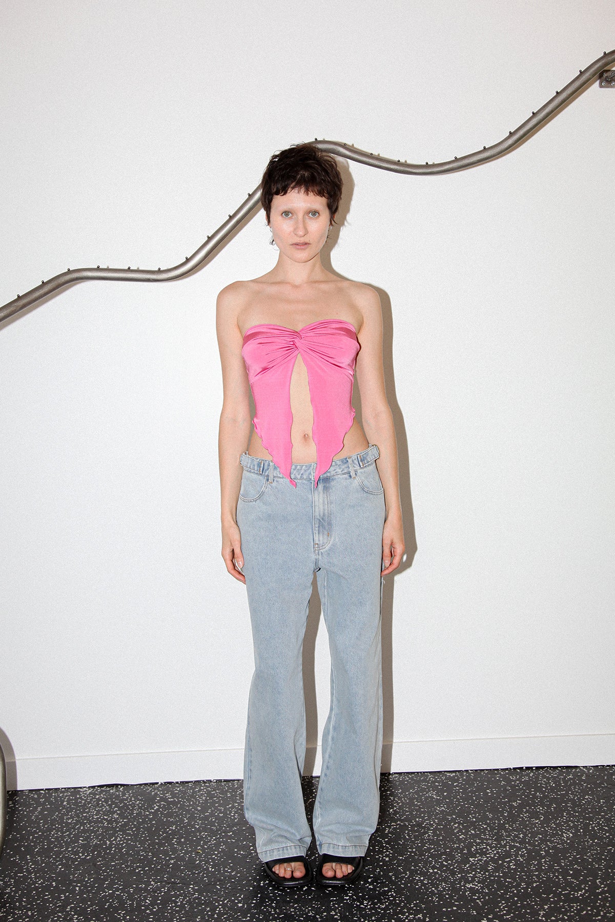 Studio 202 Butterfly Tube Top in Bubblegum