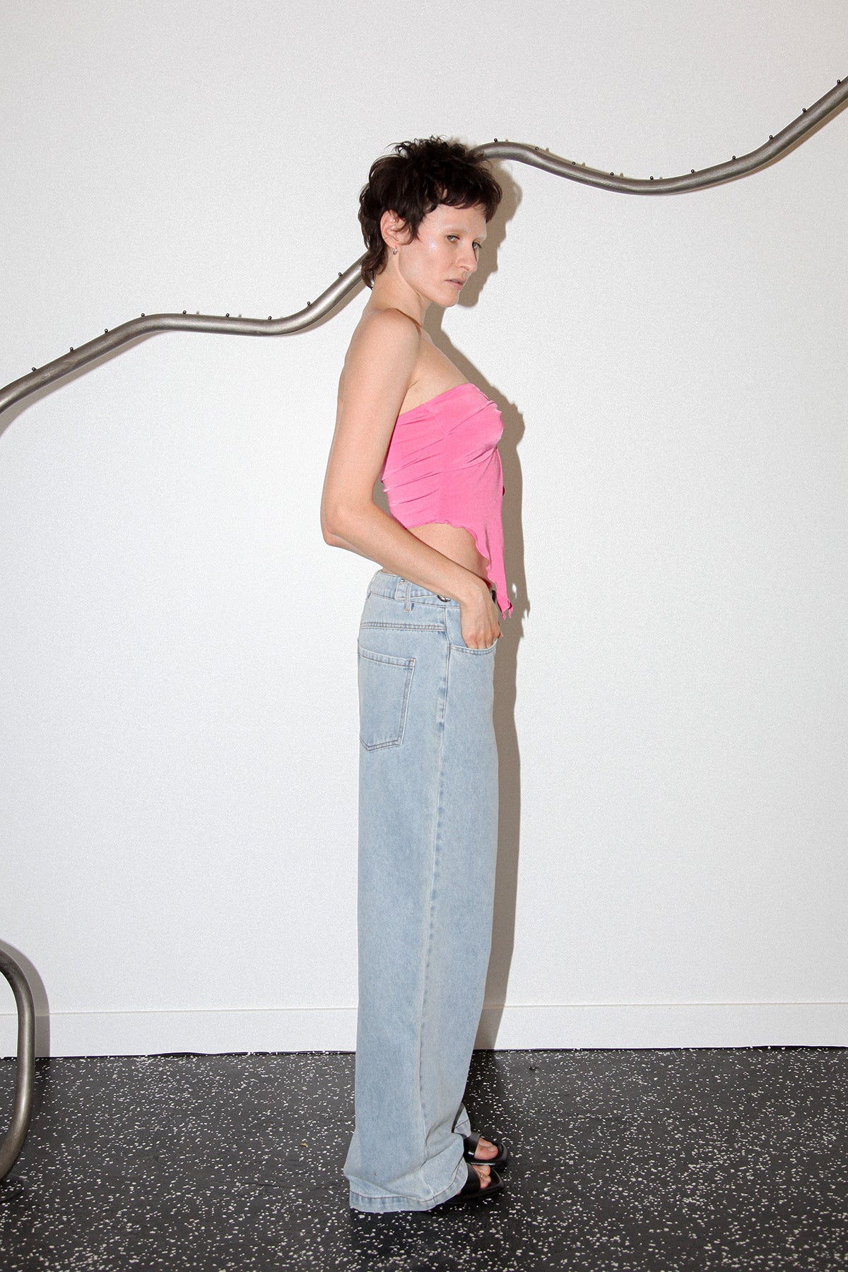 Studio 202 Butterfly Tube Top in Bubblegum