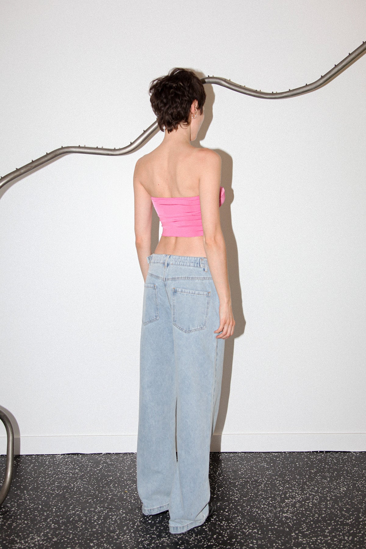 Studio 202 Butterfly Tube Top in Bubblegum